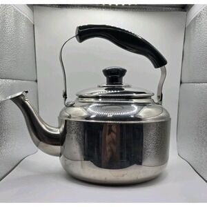 VTG Knapp Monarch Tea Pot Kettle Stainless Steel Vermont Country Store 3 Liter